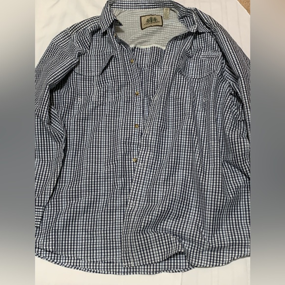 Tallwoods Element Wear Nylon Blend Mesh Long Sleeve Dress Shirt XXXLT - Picture 2 of 6